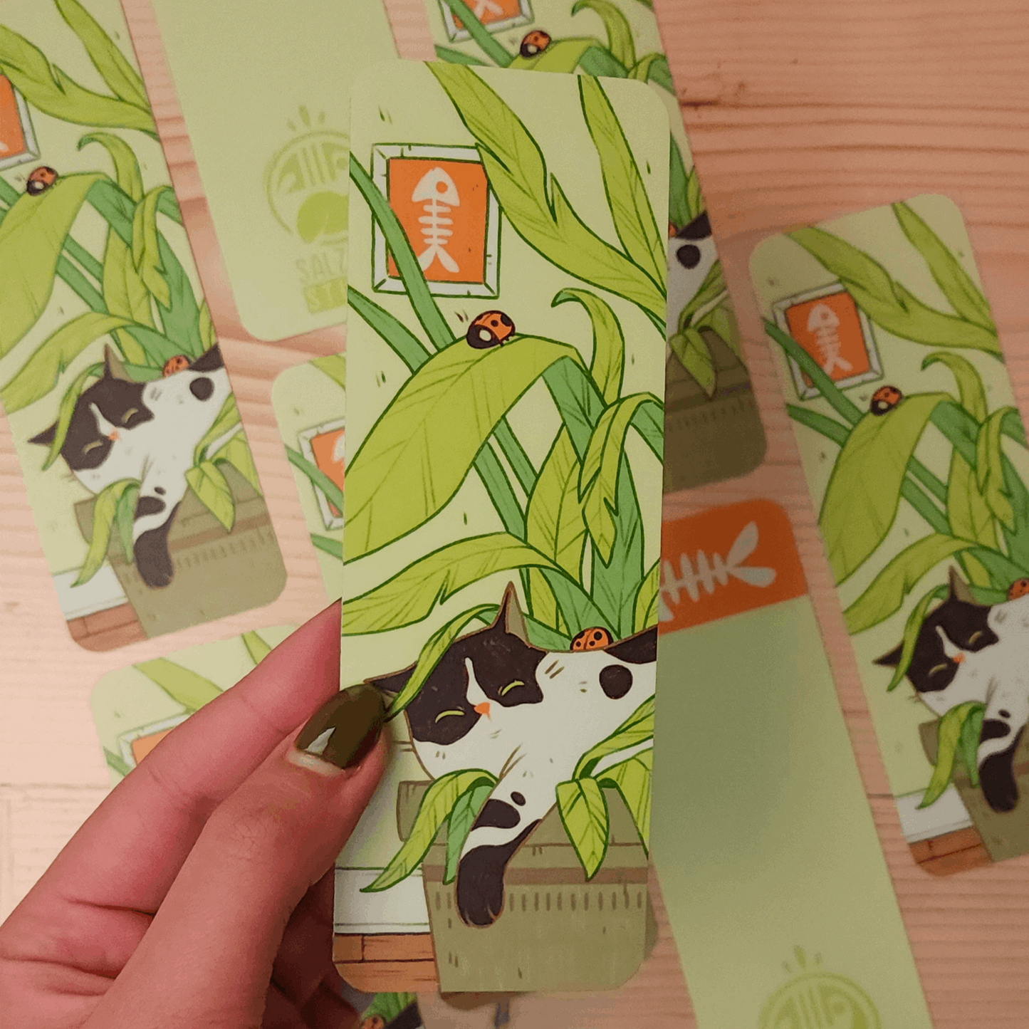 COW CAT BOOKMARK