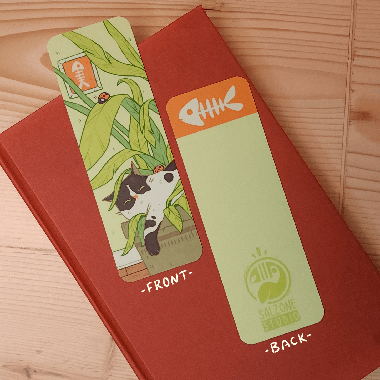COW CAT BOOKMARK