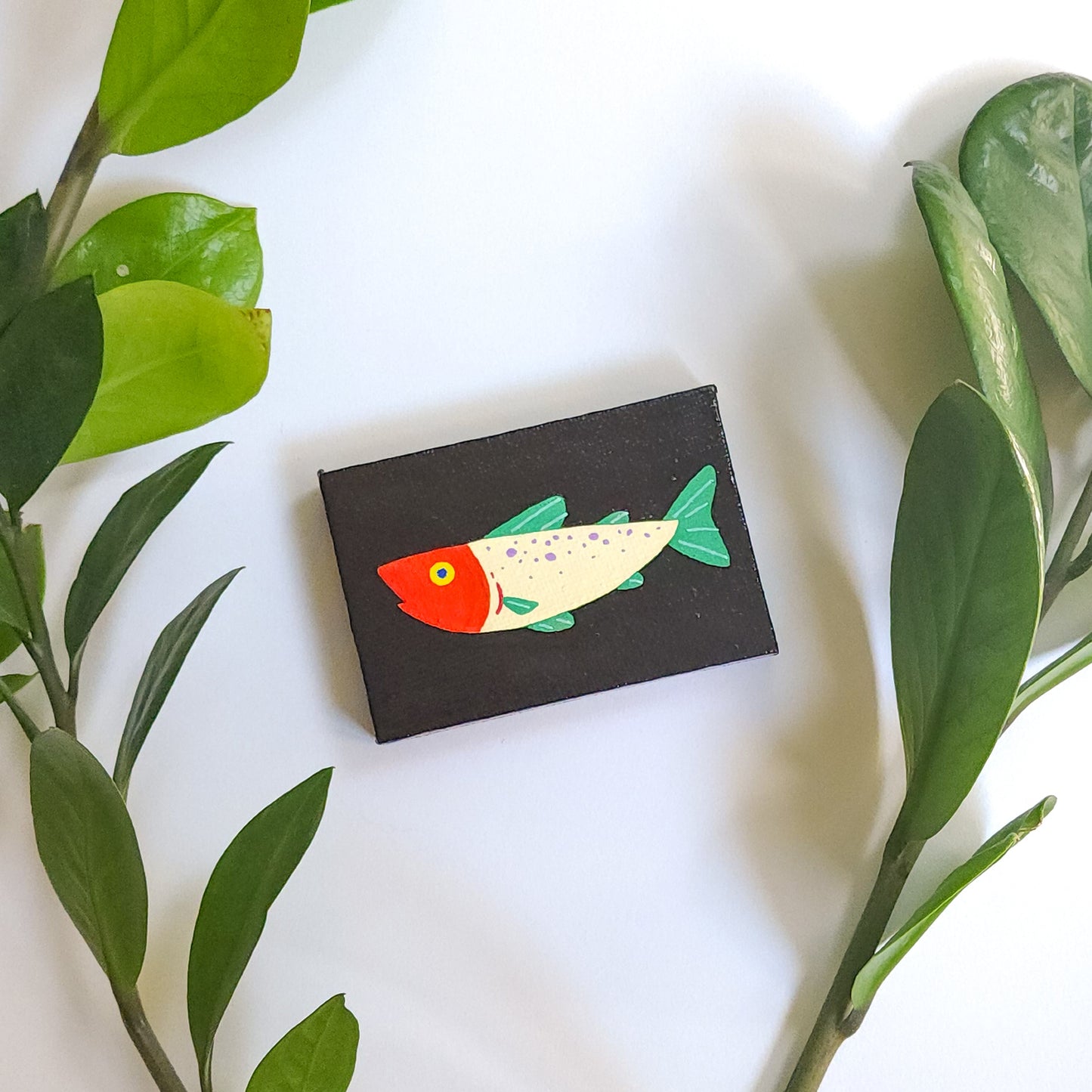 RED-FACED FISH MINI PAINTING