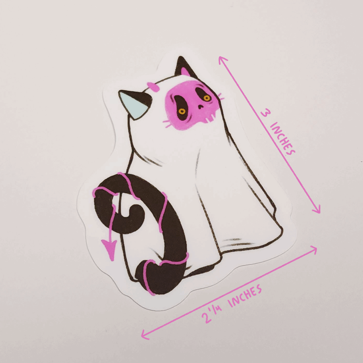 DEVIL GHOST CAT STICKER