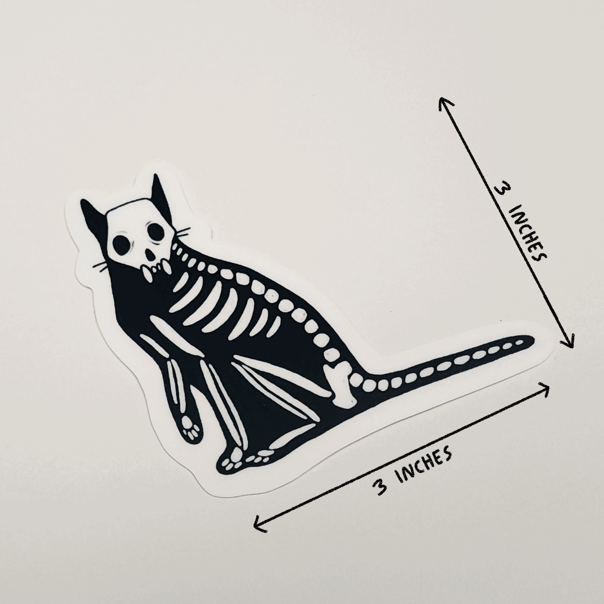 SKELLY CAT STICKER