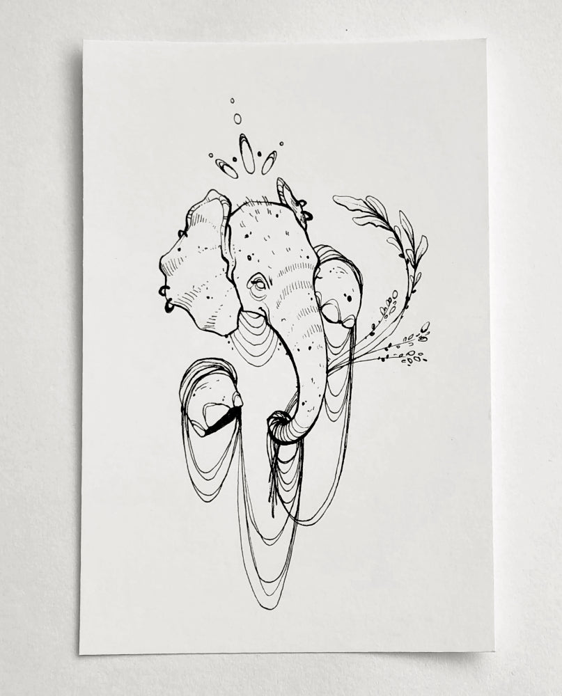 INKTOBER52 XII 2020 - ELEPHANT