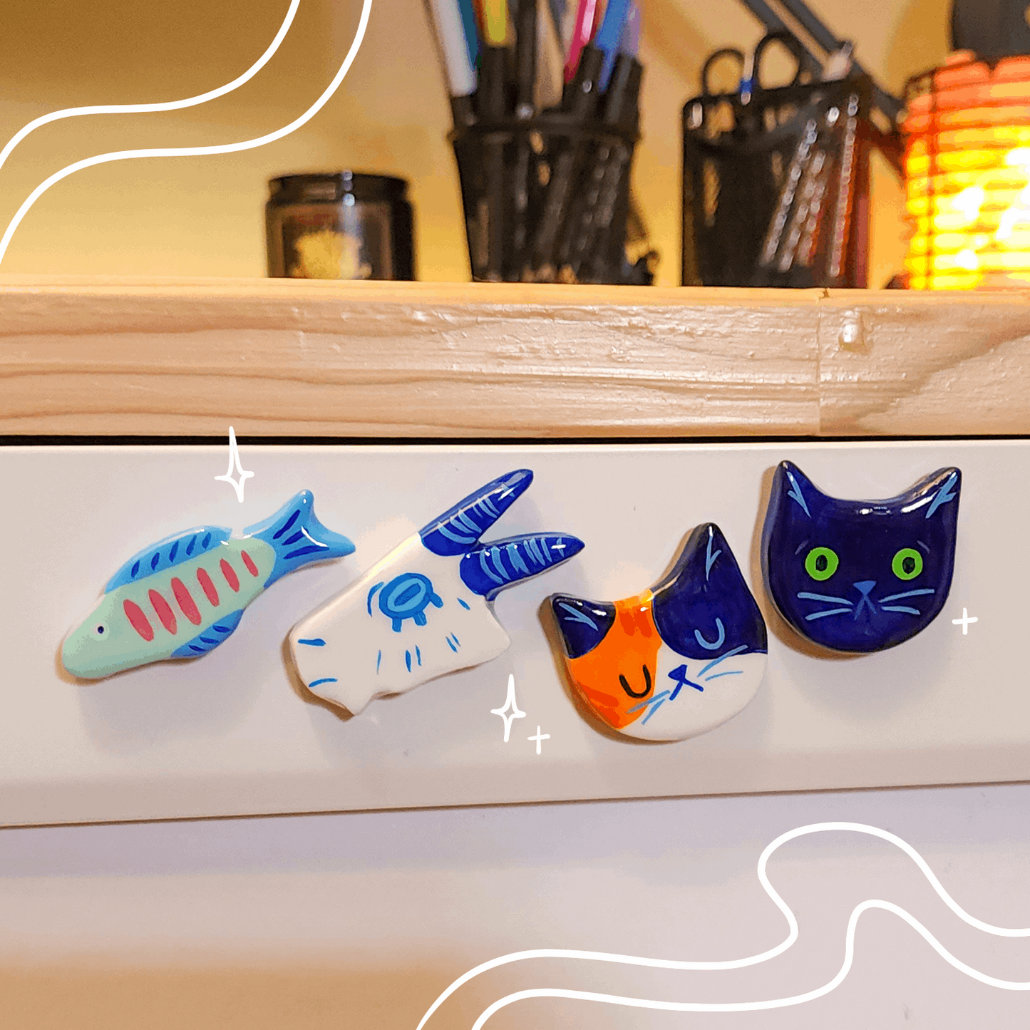 HANDMADE CLAY MAGNETS SPRING 2024