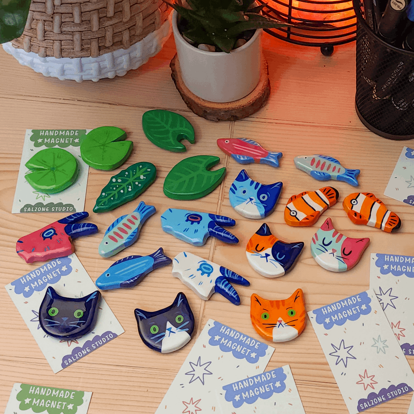 HANDMADE CLAY MAGNETS SPRING 2024