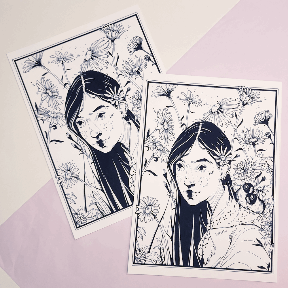 DANDELIONS & DAISIES PRINT