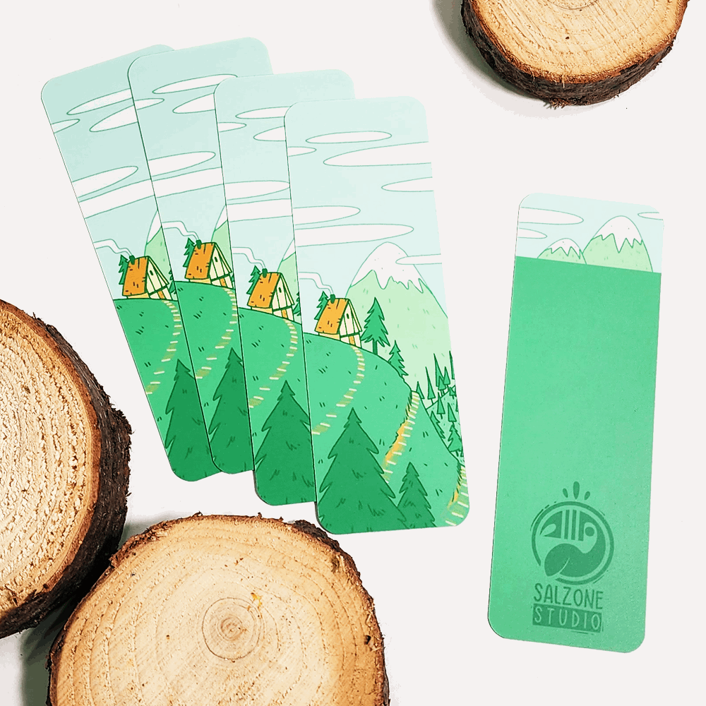 FOREST CABIN BOOKMARK