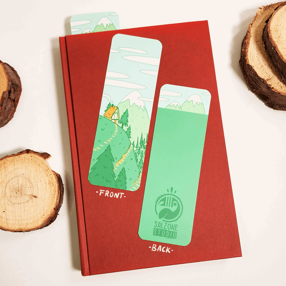 FOREST CABIN BOOKMARK