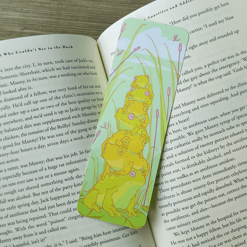 STACK O' FROGS BOOKMARK