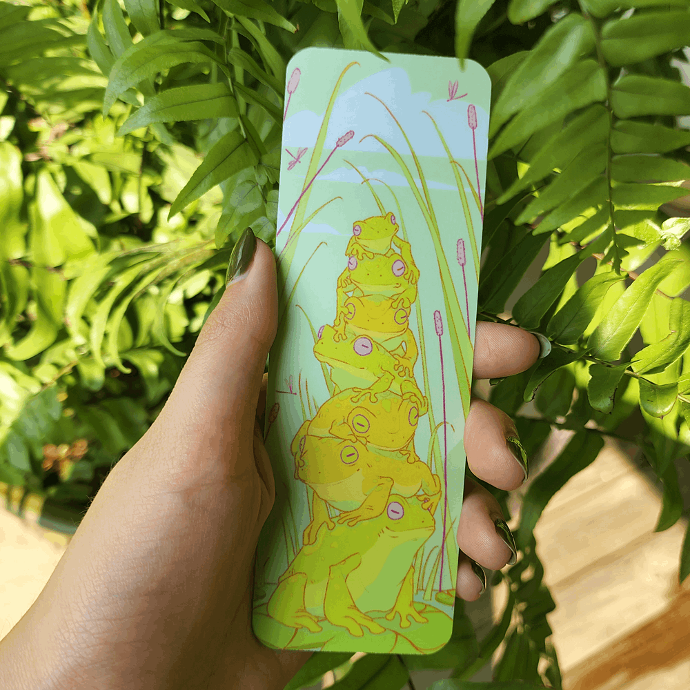 STACK O' FROGS BOOKMARK