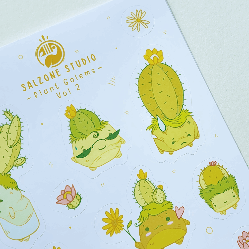 PLANT GOLEMS VOL 2 - STICKER SHEET