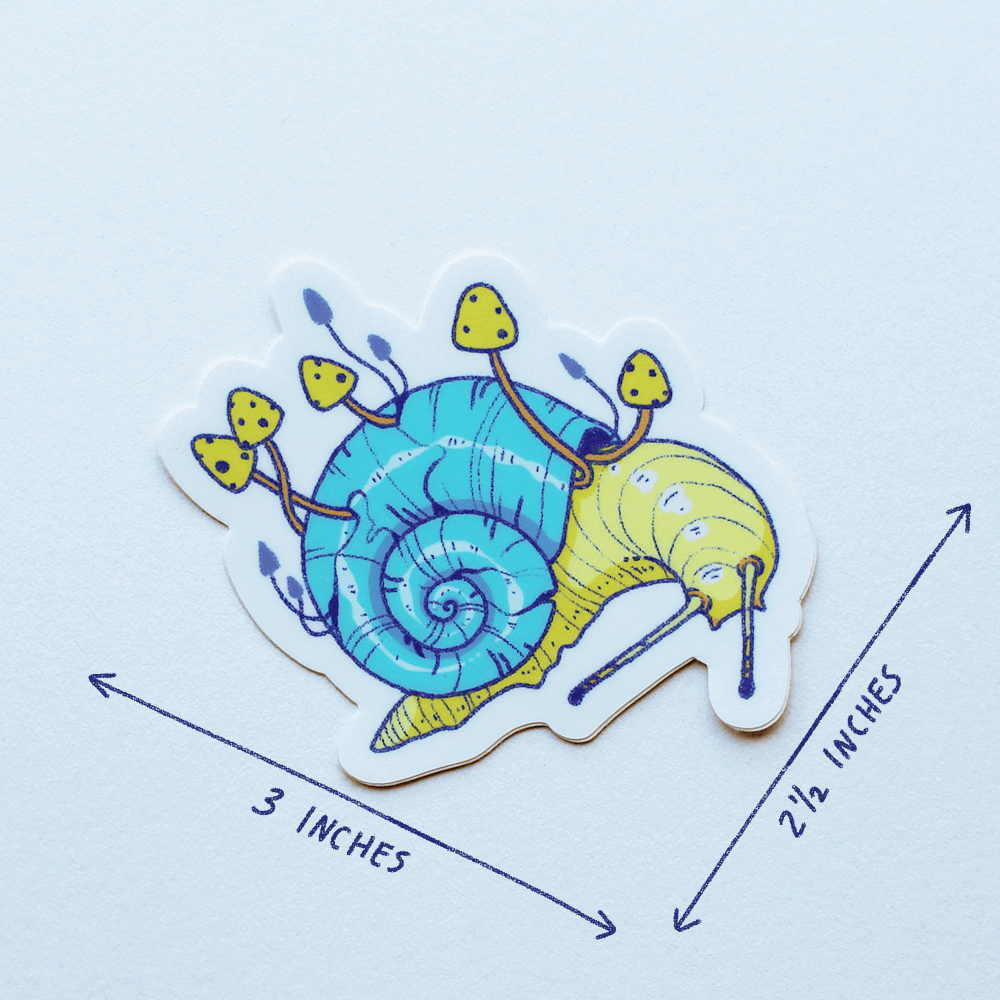 BLUE SNAIL STICKER