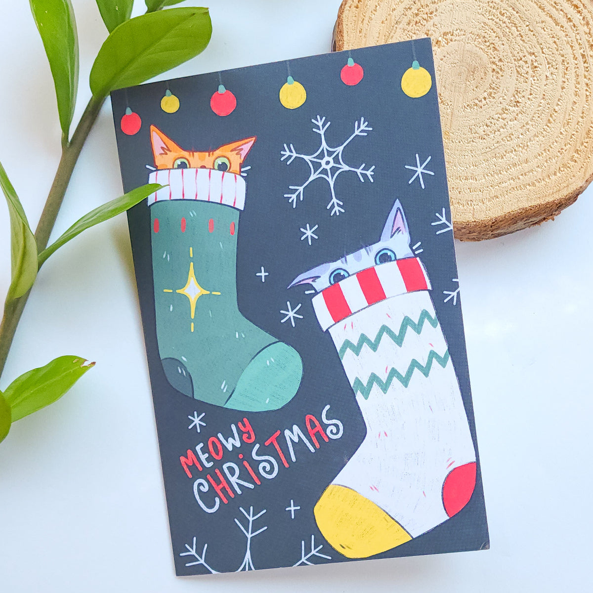 MEOWY CHRISTMAS CARD