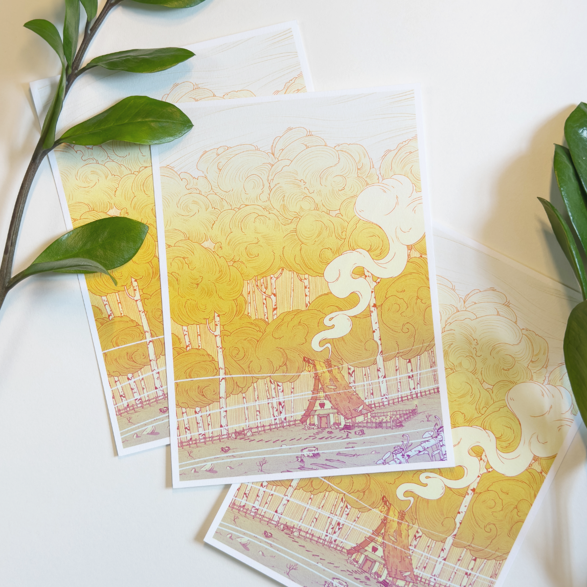 WITCH'S CABIN PRINT