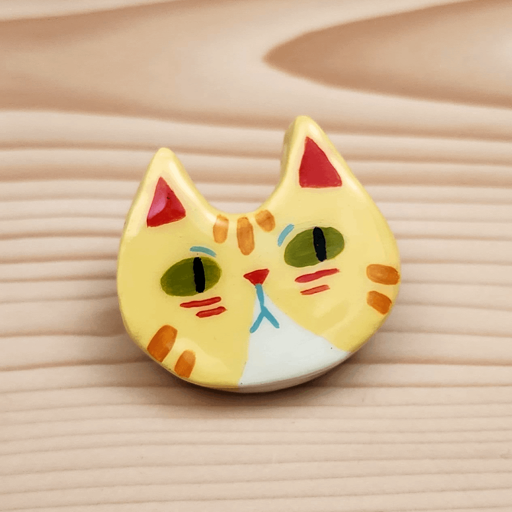 HANDMADE CLAY PINS