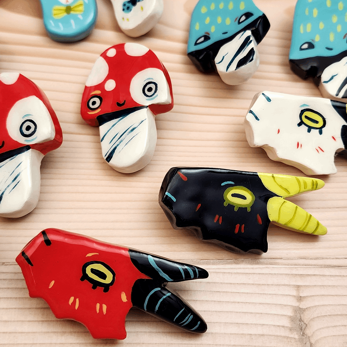 HANDMADE CLAY PINS