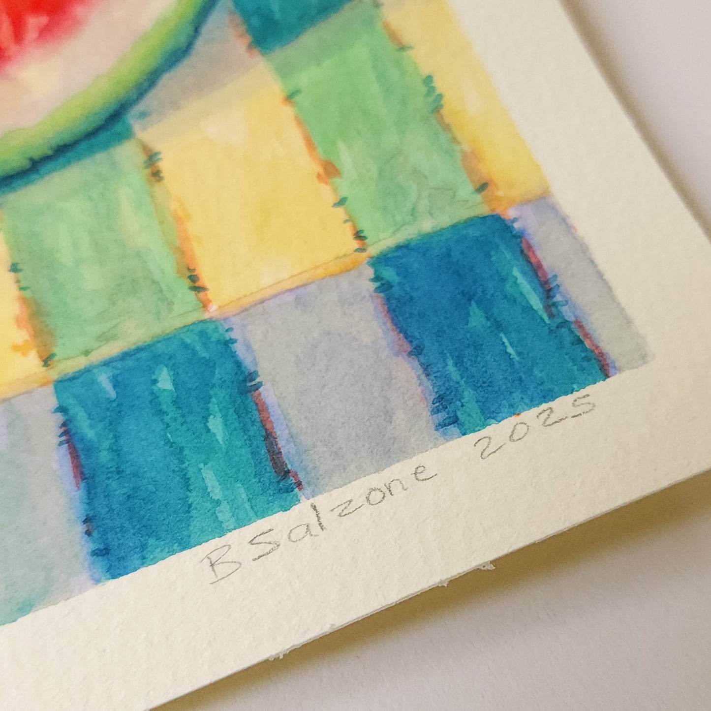 WATERMELON SLICE WATERCOLOR STUDY