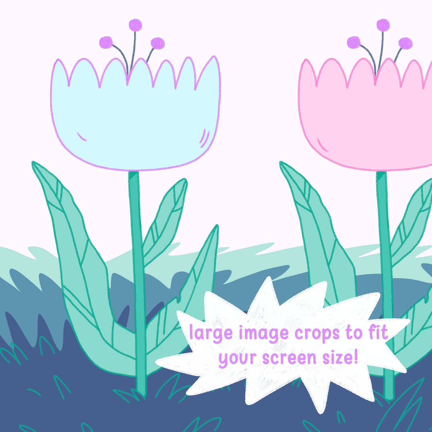 TULIPS TRIO DESKTOP WALLPAPER - DIGITAL DOWNLOAD