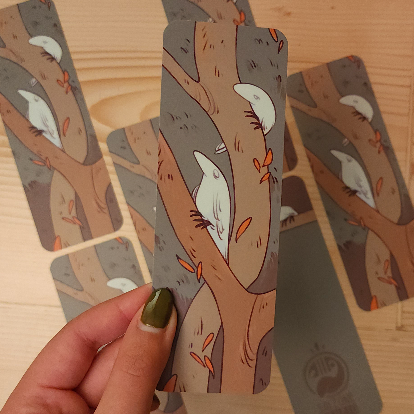 WHITE RAVENS BOOKMARK