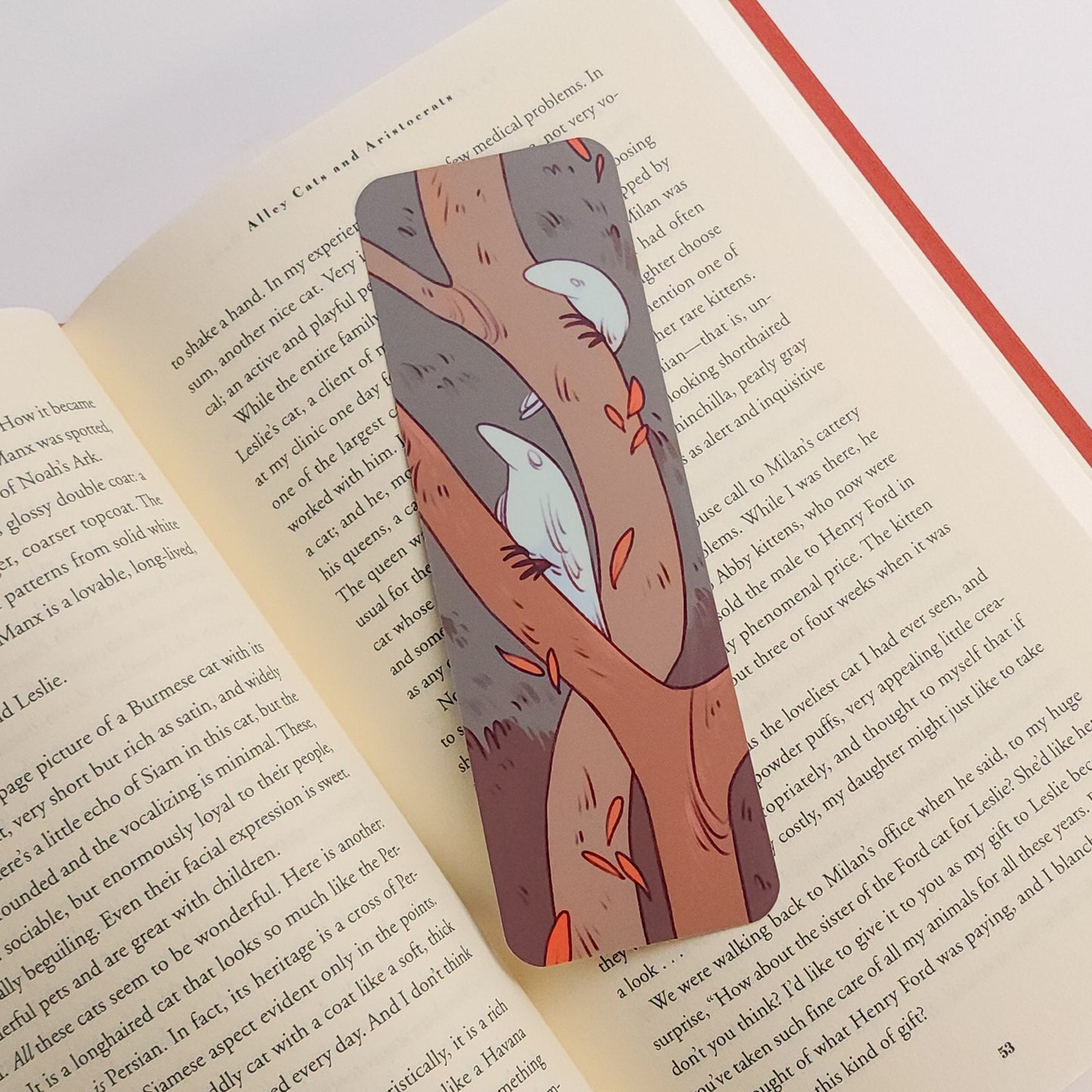 WHITE RAVENS BOOKMARK