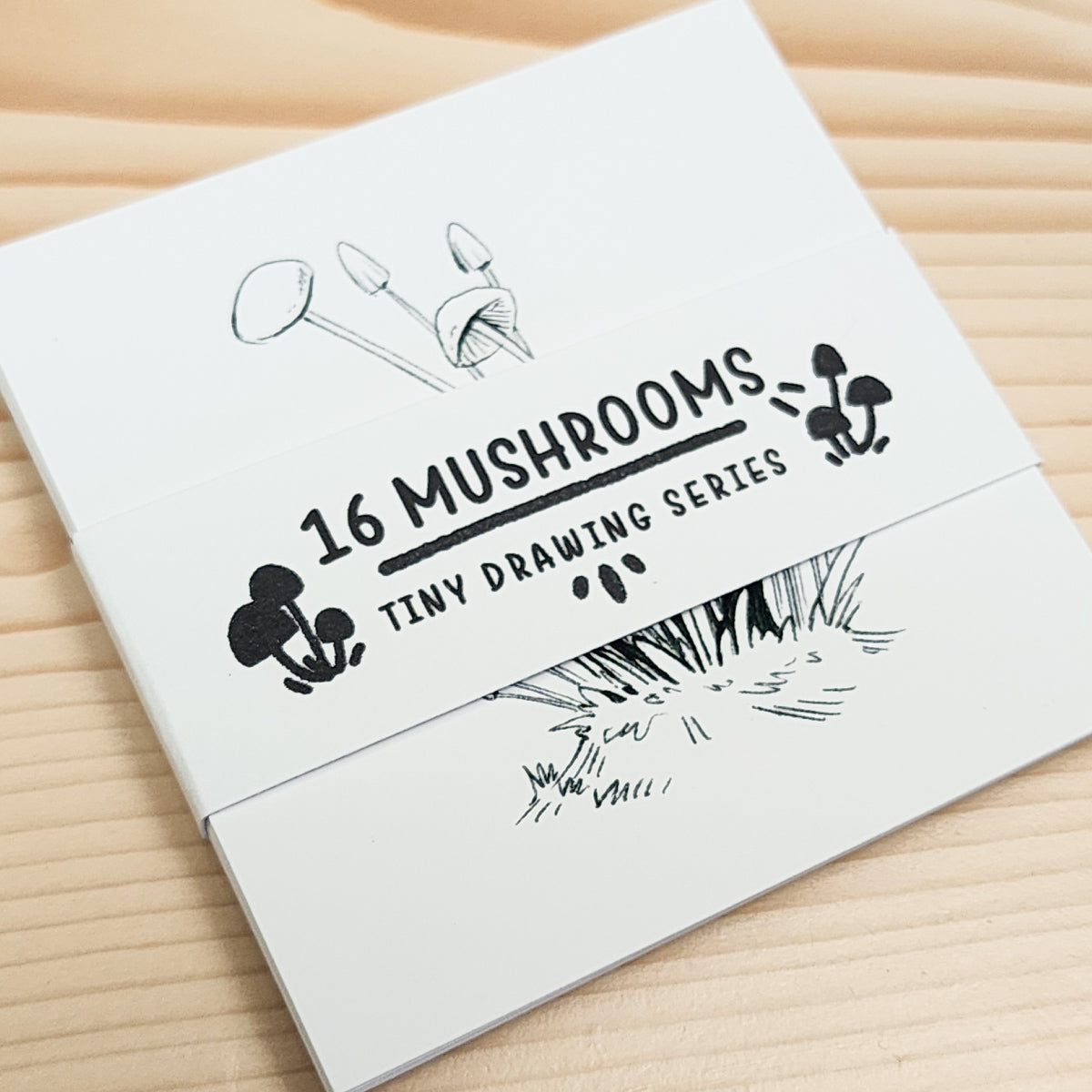 16 MUSHROOMS - TINY DRAWING SERIES PRINT SET