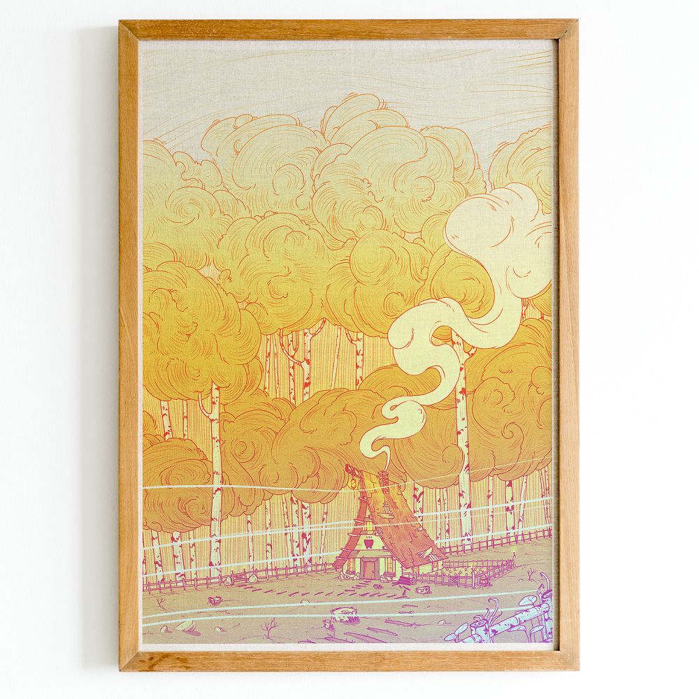 WITCH'S CABIN PRINT