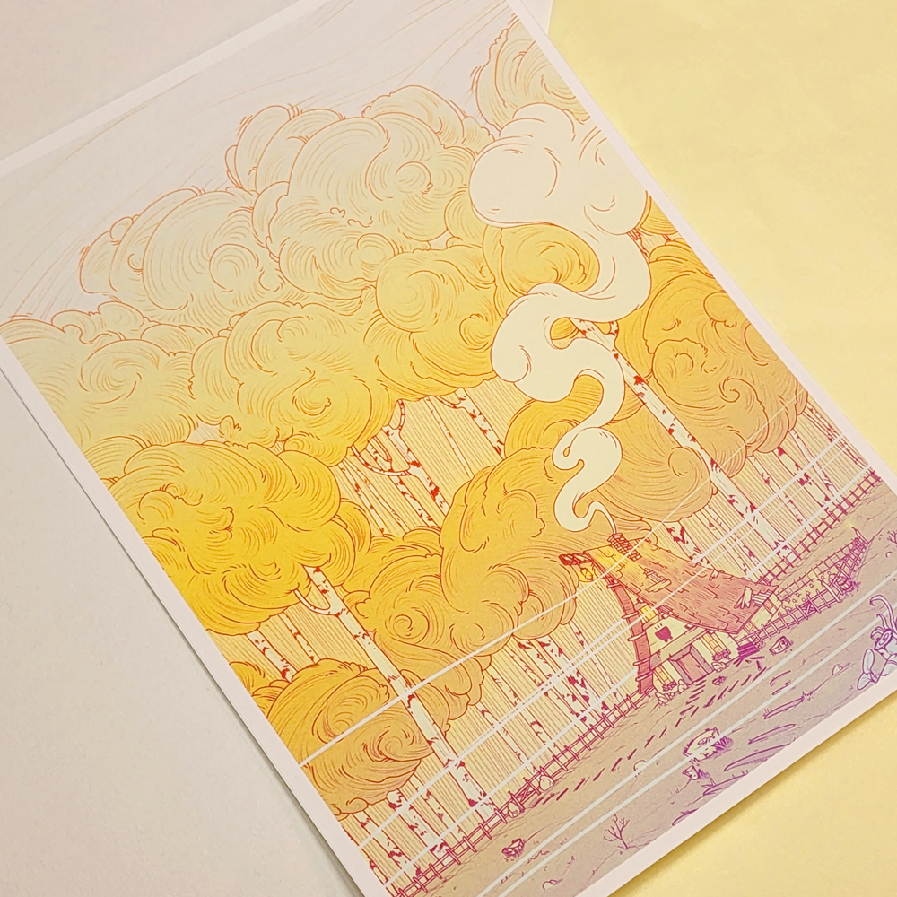 WITCH'S CABIN PRINT