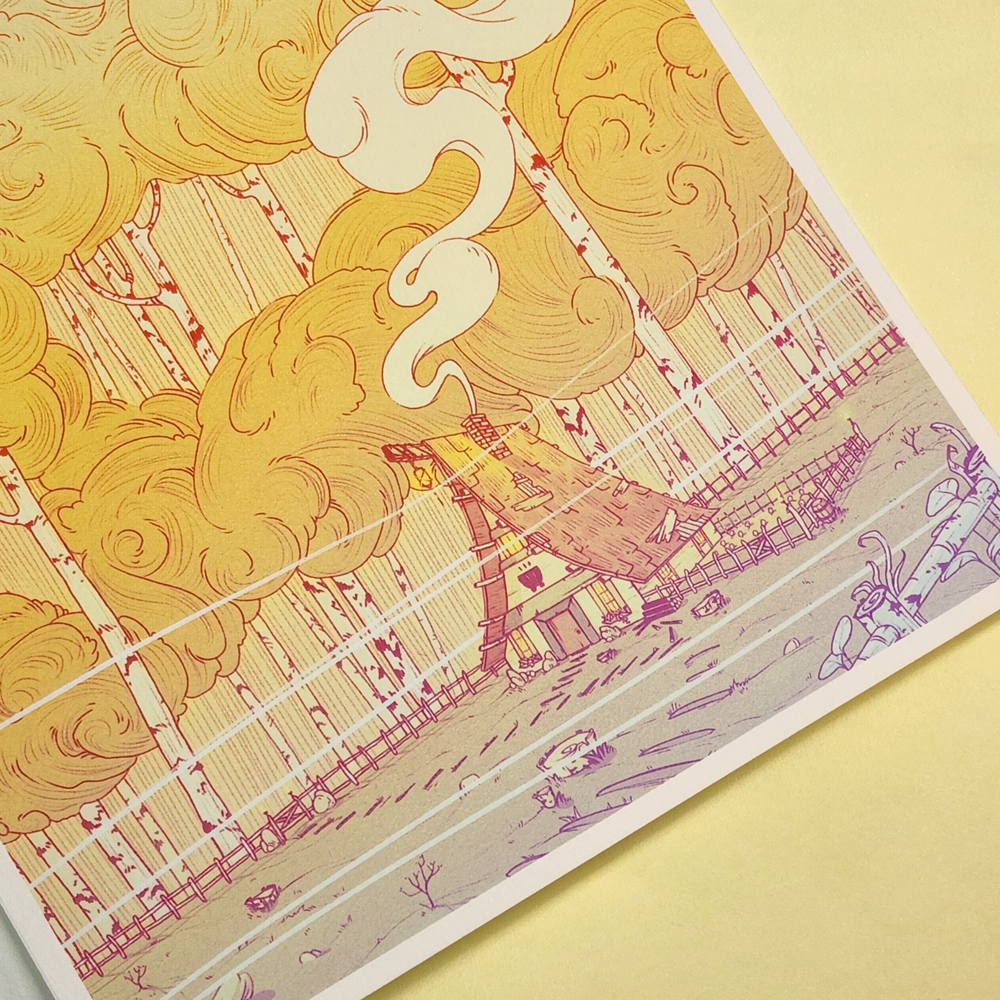 WITCH'S CABIN PRINT