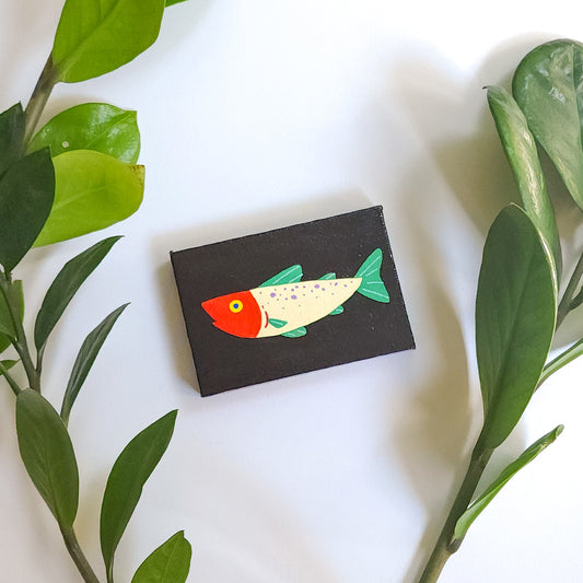 RED-FACED FISH MINI PAINTING