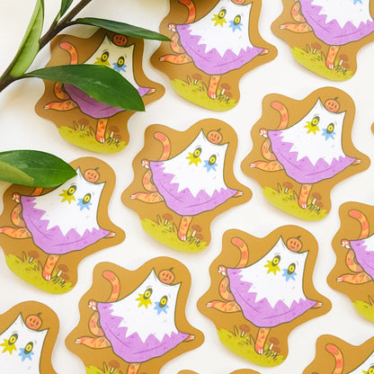 GHOST CAT STICKER