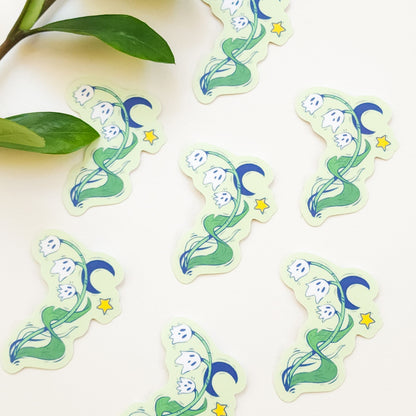GHOST FLOWERS STICKER