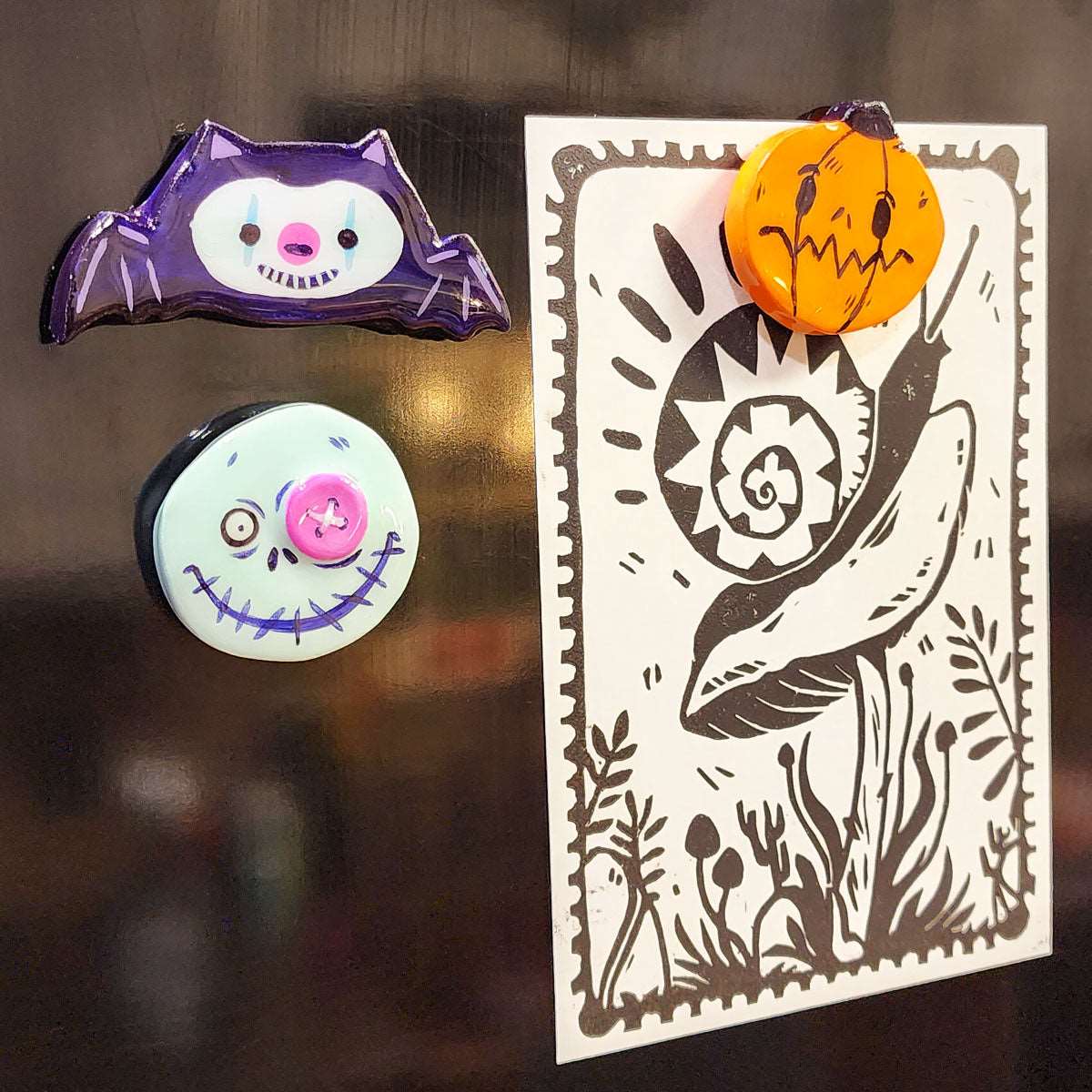 HALLOWEEN HANDMADE CLAY MAGNETS