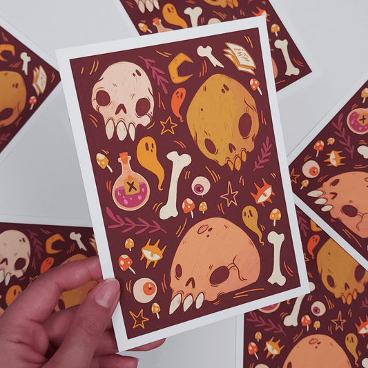 HALLOWEEN SKULL PRINT