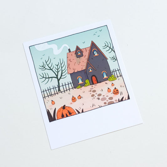 HAUNTED HOUSE POLAROID PRINT