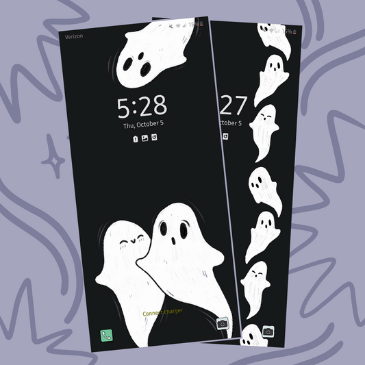 SPOOKY GHOST PHONE WALLPAPERS - DIGITAL DOWNLOAD