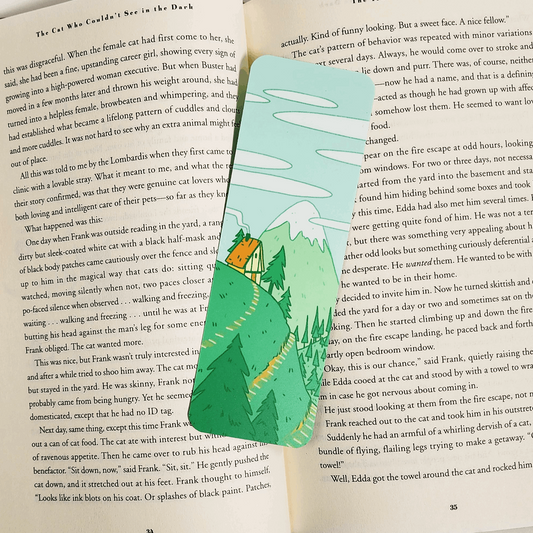 FOREST CABIN BOOKMARK