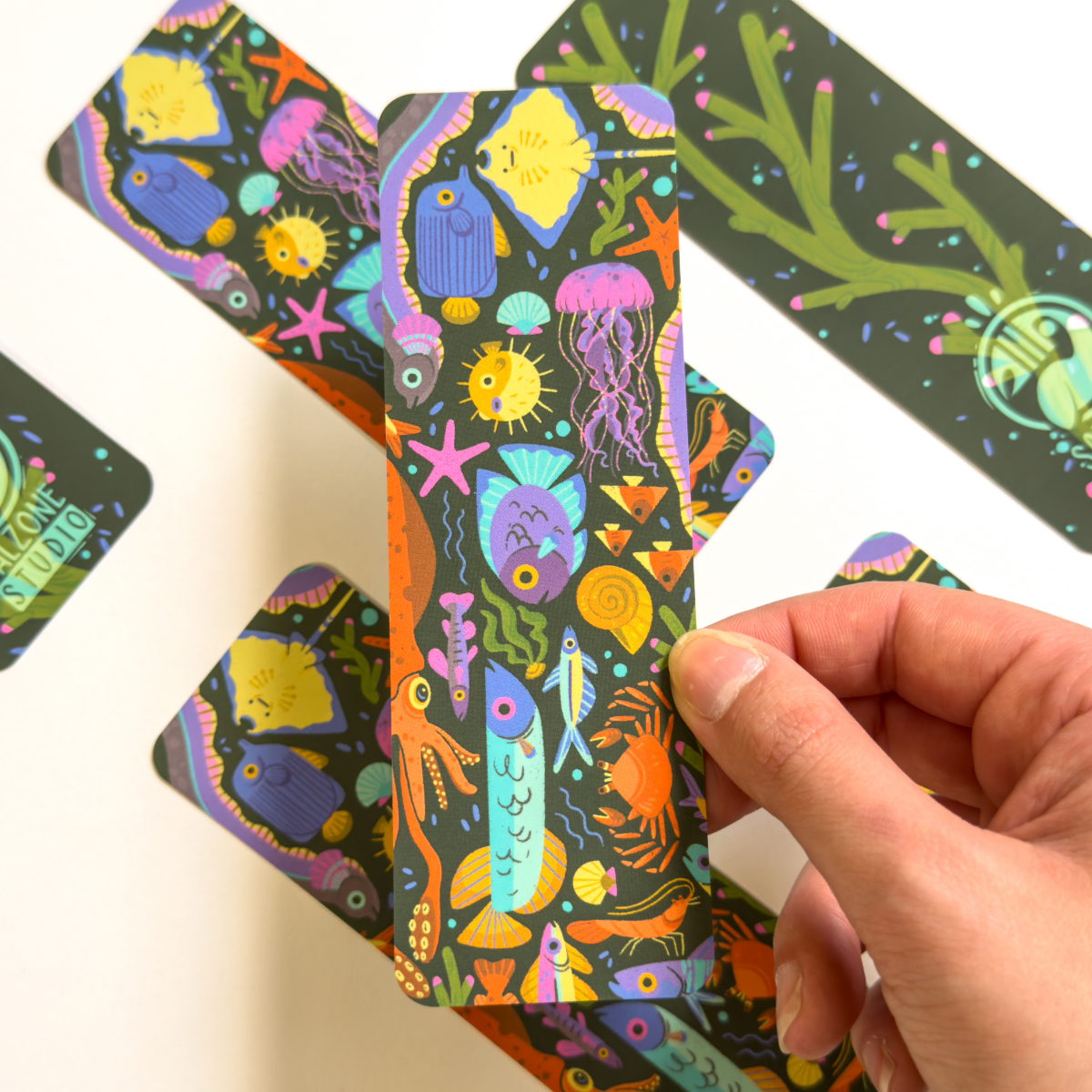 OCEAN PATTERN BOOKMARK
