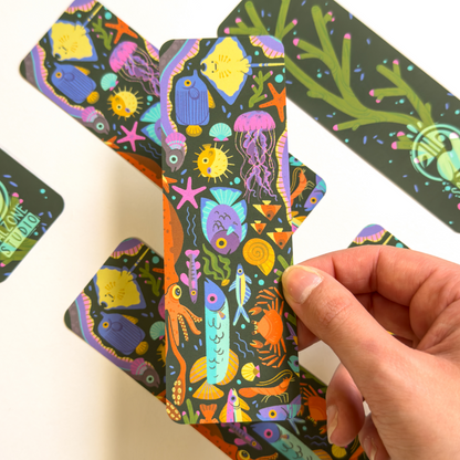 OCEAN PATTERN BOOKMARK