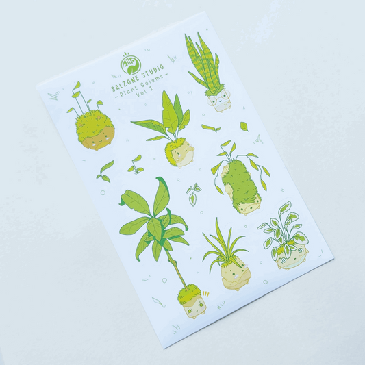 PLANT GOLEMS VOL 1 - STICKER SHEET