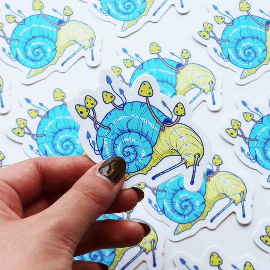 BLUE SNAIL STICKER