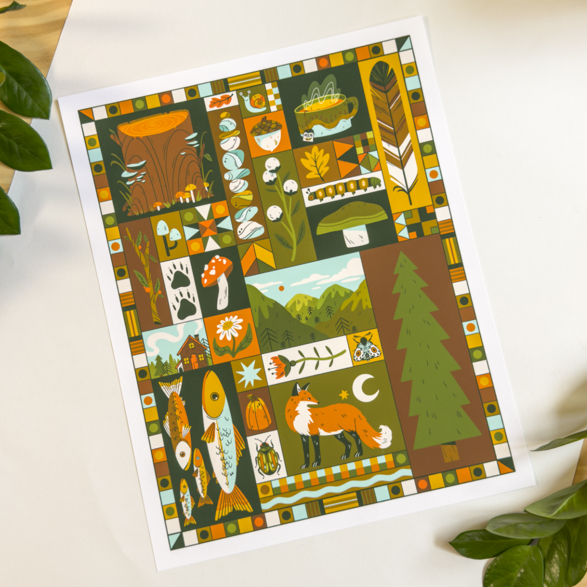 FALL COLLAGE PRINT