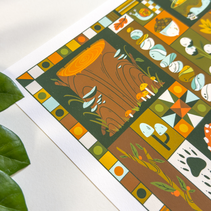 FALL COLLAGE PRINT
