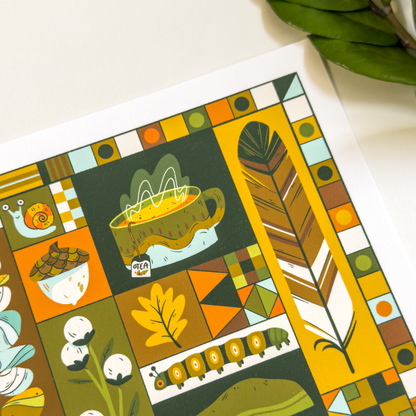 FALL COLLAGE PRINT