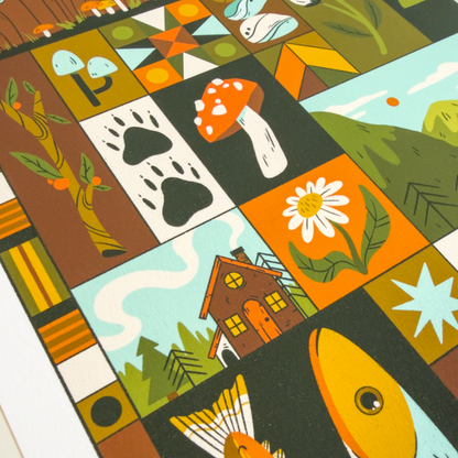 FALL COLLAGE PRINT