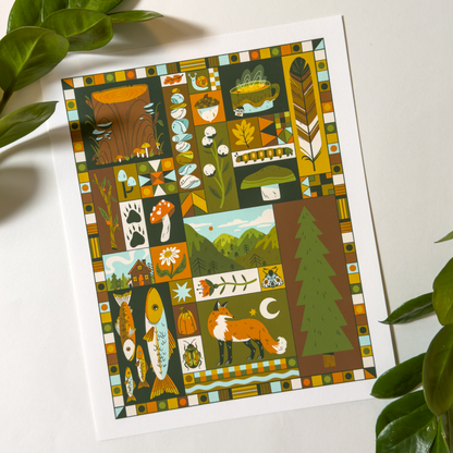 FALL COLLAGE PRINT