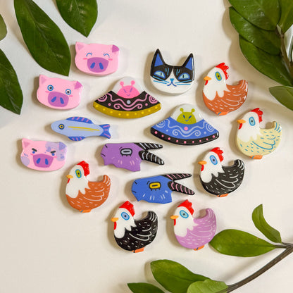 HANDMADE CLAY MAGNETS FALL 2026