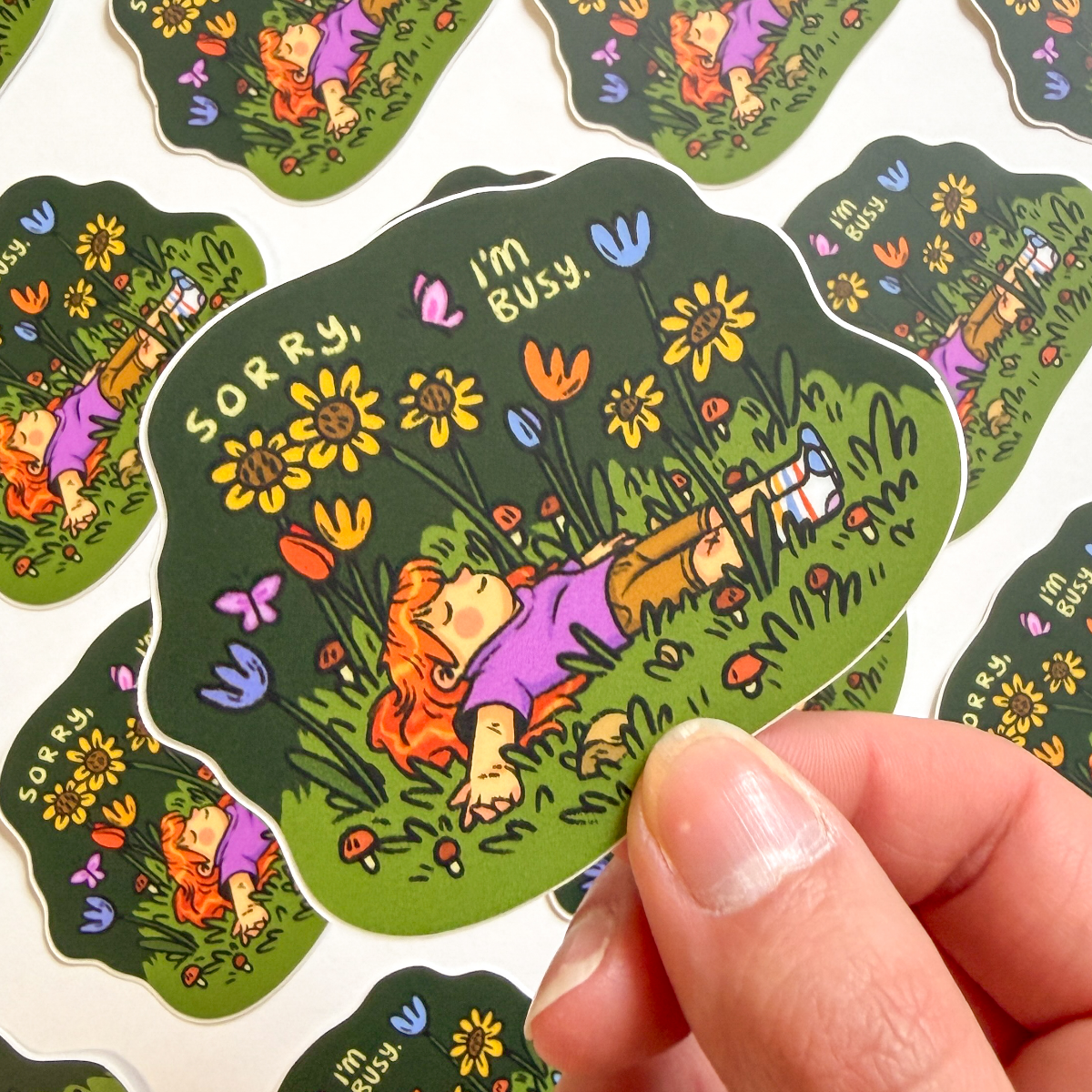 SORRY, I'M BUSY STICKER