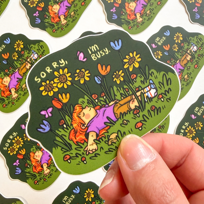 SORRY, I'M BUSY STICKER