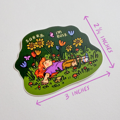 SORRY, I'M BUSY STICKER