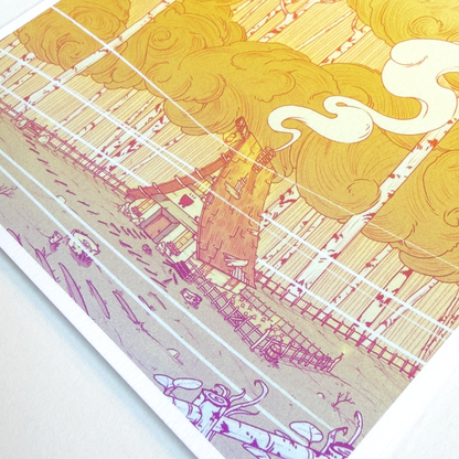 WITCH'S CABIN PRINT