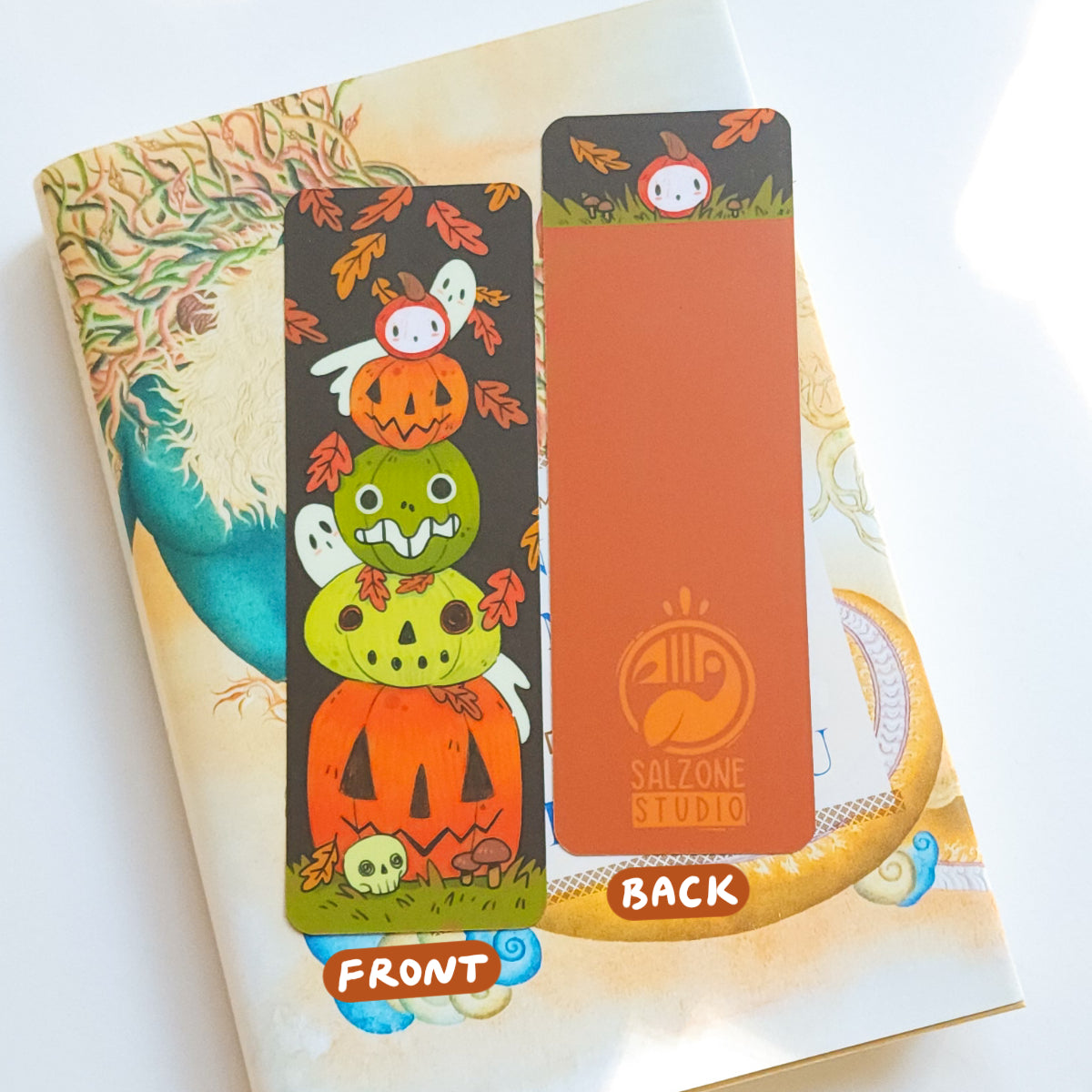 PUMPKIN STACK BOOKMARK